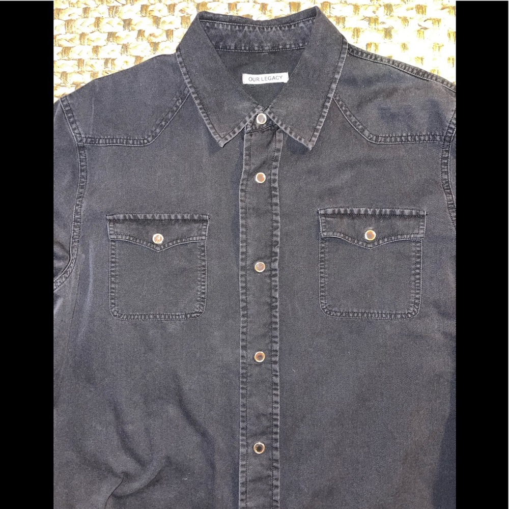 Our Legacy Vintage Denim Cowboy Shirt